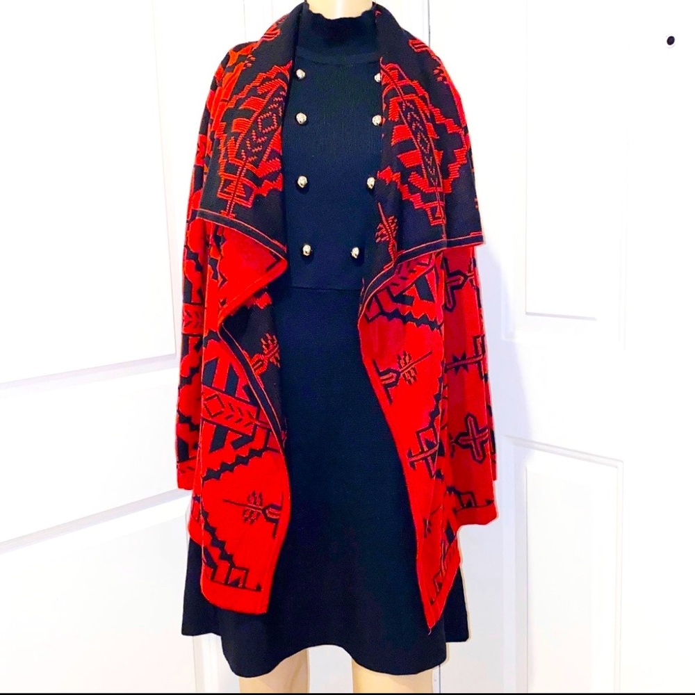 COTTON EMPORIUM Oversized FLOWY Open CARDIGAN -Medium - PreOwned/EUC